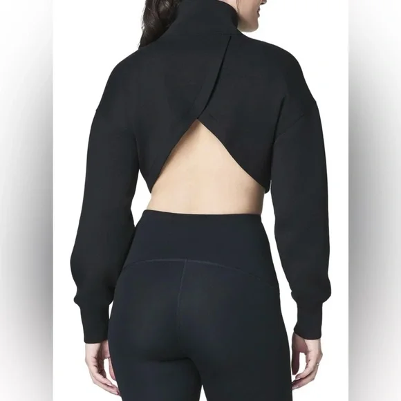 SPANX Brushed AE Bolero - Very Black - Women’s Small NWT - Picture 2 of 10